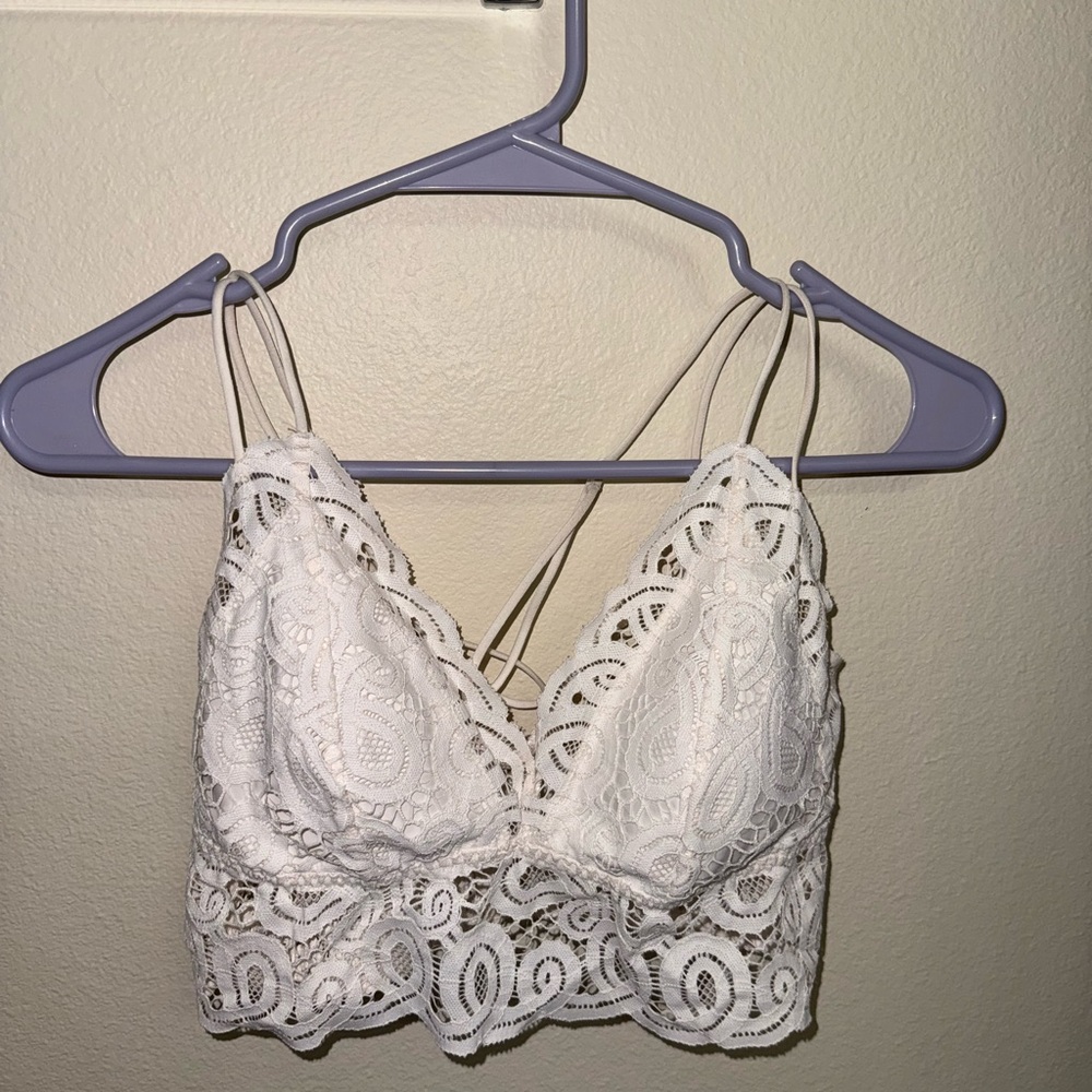 PINK brand White Lace Bralette